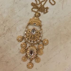 Laura Ford Gold Necklace with Boeheim Charm